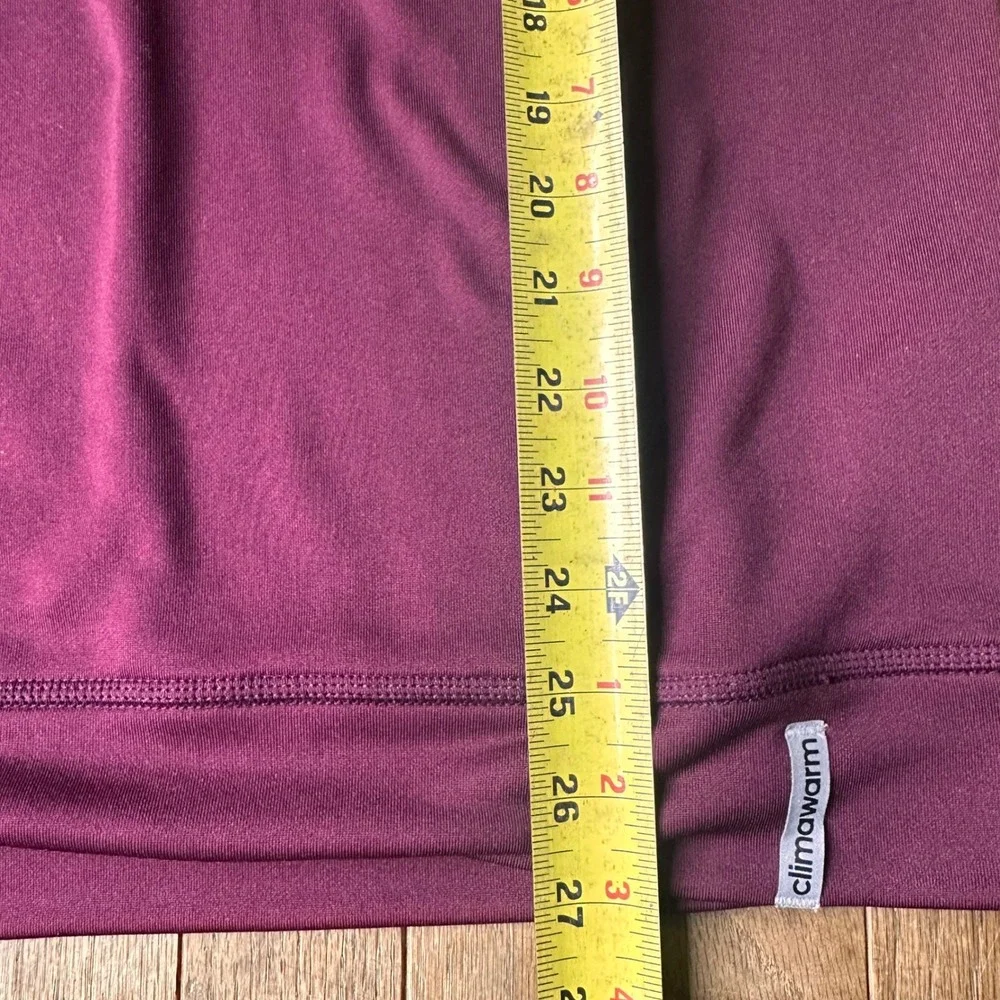 Adidas Arizona State Sun Devils Men XS Long Sleeve ClimaWarm Shirt Maroon Gold
